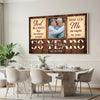Personalized God Blessed The Broken Road Canvas Wall Art Custom Photo 50 Years Anniversary Wedding Gift For Couple