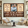 Personalized God Blessed The Broken Road Canvas Wall Art Custom Photo 50 Years Anniversary Wedding Gift For Couple
