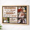 Personalized Grandma Canvas Prints - Custom Photo To The World You Are One Person - Natural Frame / 12x9