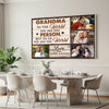 Personalized Grandma Canvas Prints - Custom Photo To The World You Are One Person