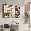 Personalized Grandma Canvas Prints - Custom Photo To The World You Are One Person