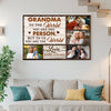Personalized Grandma Canvas Prints - Custom Photo To The World You Are One Person