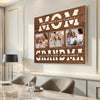 Personalized Grandma Canvas Prints - Gift for - Custom Photo Collage Wall Art