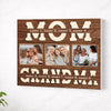Personalized Grandma Canvas Prints - Gift for - Custom Photo Collage Wall Art - No Frame / 14x11