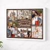 Personalized Grandma Canvas Prints - Gift for - Custom Photo My Favorite People Calls Me - White Frame / 14x11