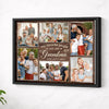 Personalized Grandma Canvas Prints - Gift for - Custom Photo My Favorite People Calls Me - Black Frame / 14x11