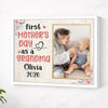 Personalized Grandma Canvas Prints - Gift for - Fist Mother’s Day As A - White Frame / 14x11