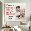 Personalized Grandma Canvas Prints - Gift for - Fist Mother’s Day