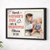 Personalized Grandma Canvas Prints - Gift for - Fist Mother’s Day As A - Black Frame / 14x11