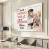 Personalized Grandma Canvas Prints - Gift for - Fist Mother’s Day