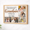 Personalized Grandma Canvas Prints - Gift for - The World’s Best Belong To Me - Natural Frame / 14x11
