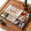 Personalized Grandma Canvas To The World You Are One Person Custom Photo Gift for on Mother’s Day or Birthday