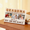 Personalized Grandma Canvas To The World You Are Person Custom Photo Gift for Perfect Birthday or Mother’s Day