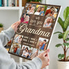 Personalized Grandma We Love You Canvas Custom Photo Wall Art Gift From Grandson And Granddaughter Mother’s Day Idea