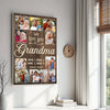 Personalized Grandma We Love You Canvas Custom Photo Wall Art Gift From Grandson And Granddaughter Mother’s Day Idea