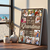 Personalized Grandma We Love You Canvas Custom Photo Wall Art Gift From Grandson And Granddaughter Mother’s Day Idea