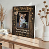 Personalized Happy Father’s Day Thanks For Loving Me Custom Photo Wall Art Gift Dog Dad And Lovers - Canvas