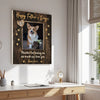 Personalized Happy Fathers Day Thanks For Loving Me Custom Photo Wall Art Gift Dog Dad And Lovers - Canvas
