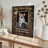 Personalized Happy Fathers Day Thanks For Loving Me Custom Photo Wall Art Gift Dog Dad And Lovers - Canvas