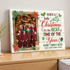 Personalized Have A Holly Jolly Christmas Canvas Custom Photo Wall Art Family Gift Idea