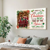 Personalized Have A Holly Jolly Christmas Canvas Custom Photo Wall Art Family Gift Idea