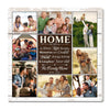 Personalized Home Is Where Love Resides Canvas Custom Family Wall Art Christmas Gift - 12x12