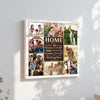 Personalized Home Is Where Love Resides Canvas Custom Family Wall Art Christmas Gift