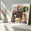 Personalized Home Is Where Love Resides Canvas Custom Family Wall Art Christmas Gift