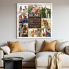 Personalized Home Is Where Love Resides Canvas Custom Family Wall Art Christmas Gift