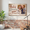 Personalized Home Is Wherever I’m With You Canvas Old Couple Together And Forever Wall Art Memories Custom Photo
