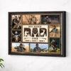 Personalized Hunting Dad Canvas Prints - Gift - Custom Photo Best Buckin Ever - Black Frame / 14x11