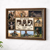 Personalized Hunting Dad Canvas Prints - Gift - Custom Photo Best Buckin Ever - Brown Frame / 14x11