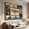 Personalized Hunting Dad Canvas Prints - Gift - Custom Photo Best Buckin Ever