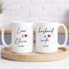 Personalized Husband And Wife Coffee Mug Romantic Couple Gift For Valentine’s Day Or Anniversary