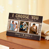 Personalized I Choose You Today Tomorrow Forever Canvas - Custom Couple Wall Art Anniversary Gift