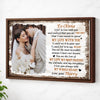 Personalized I Fell In Love With You Canvas Wall Art Custom Photo Couple Anniversary Gift For Husband And Wife - Brown