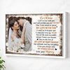 Personalized I Fell In Love With You Canvas Wall Art Custom Photo Couple Anniversary Gift For Husband And Wife - White