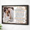 Personalized I Fell In Love With You Canvas Wall Art Custom Photo Couple Anniversary Gift For Husband And Wife - Black