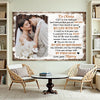 Personalized I Fell In Love With You Canvas Wall Art Custom Photo Couple Anniversary Gift For Husband And Wife