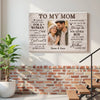 Personalized I Know It’s Not Easy For A Woman To Raise Child Canvas Wall Art Custom Photo Mother And Son Memory Decor