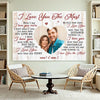 Personalized I Love You The Most Canvas Wall Art Custom Photo For Couple Anniversary Gift Husband And Wife
