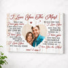 Personalized I Love You The Most Canvas Wall Art Custom Photo For Couple Anniversary Gift Husband And Wife - No Frame