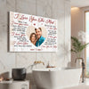 Personalized I Love You The Most Canvas Wall Art Custom Photo For Couple Anniversary Gift Husband And Wife