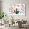 Personalized I Love You The Most Canvas Wall Art Custom Photo For Couple Anniversary Gift Husband And Wife