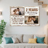 Personalized If I Had My Life To Live Over Again Canvas Wedding Anniversary Gift For Husband And Wife Together Custom