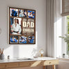 Personalized Jiu Jitsu Dad Like A Regular Canvas Custom Photo Wall Art Gift for on Father’s Day or Birthday