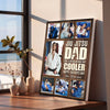 Personalized Jiu Jitsu Dad Like A Regular Canvas Custom Photo Wall Art Gift for on Father’s Day or Birthday