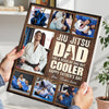 Personalized Jiu Jitsu Dad Like A Regular Canvas Custom Photo Wall Art Gift for on Father’s Day or Birthday