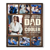 Personalized Jiu Jitsu Dad Like A Regular Canvas Custom Photo Wall Art Gift for on Fathers Day or Birthday - 11x14