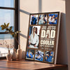 Personalized Jiu Jitsu Dad Like A Regular Canvas Custom Photo Wall Art Gift for on Fathers Day or Birthday